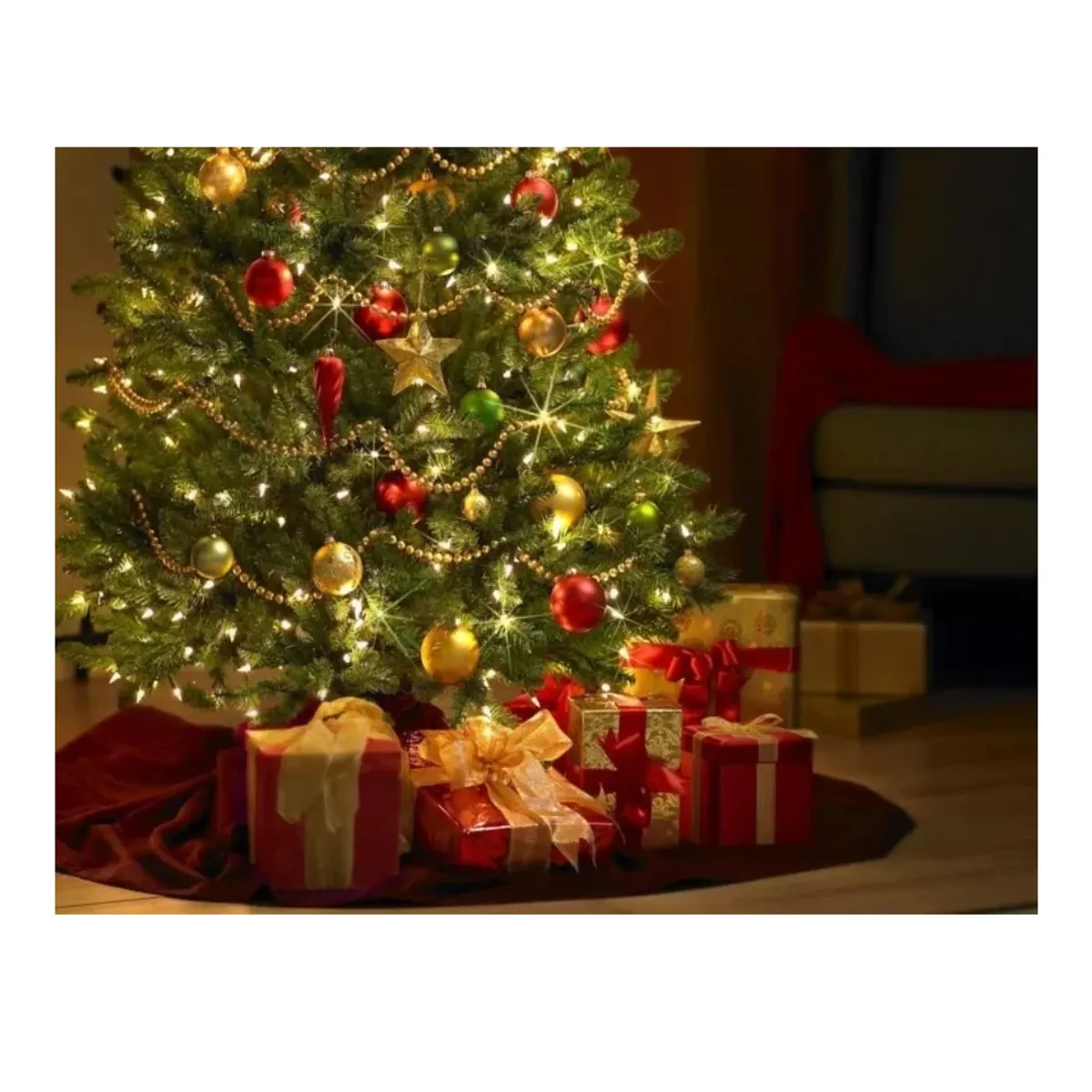 GENERICO - Arbol De Navidad 2m10cm Frondoso Color Rosa