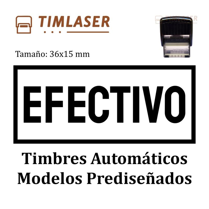 STAMPS - Timbres Automáticos Modelos Prediseñados EFECTIVO
