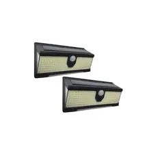 GENERICO - Pack X2 Foco Exterior Luz Led Solar Focos Solares 100w