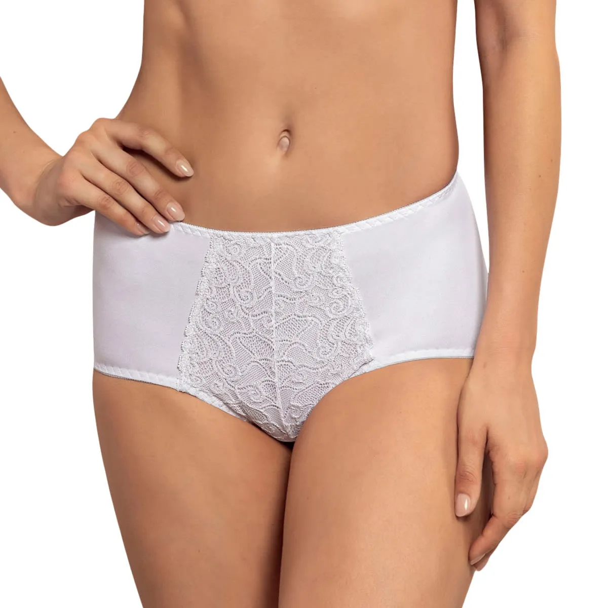LEONISA - Panties 72221 Panty Control Suave Blanco