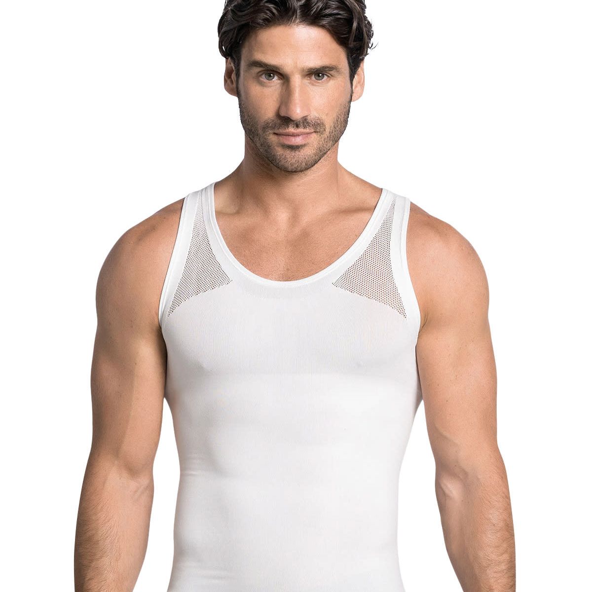 LEO - Fajas Masculinas 035010 Control de abdomen Blanco