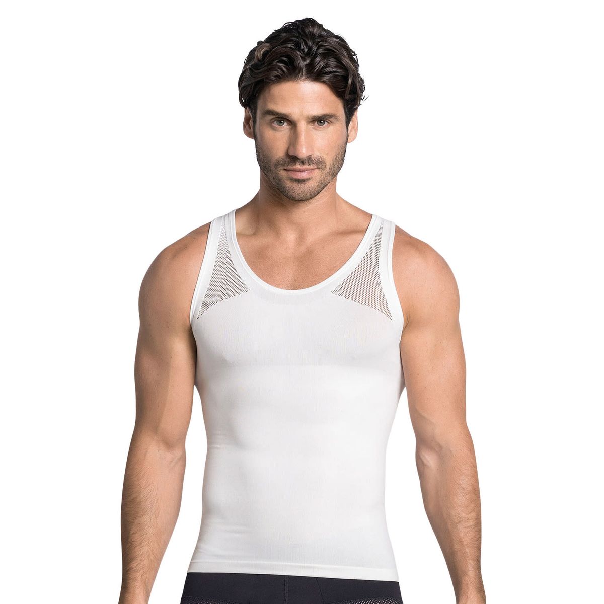 LEO - Fajas Masculinas 035010 Control de abdomen Blanco