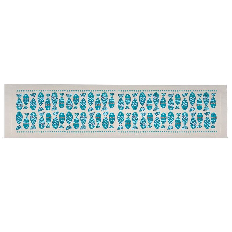 TUYO PRINT - Camino de mesa Impermeable Peces