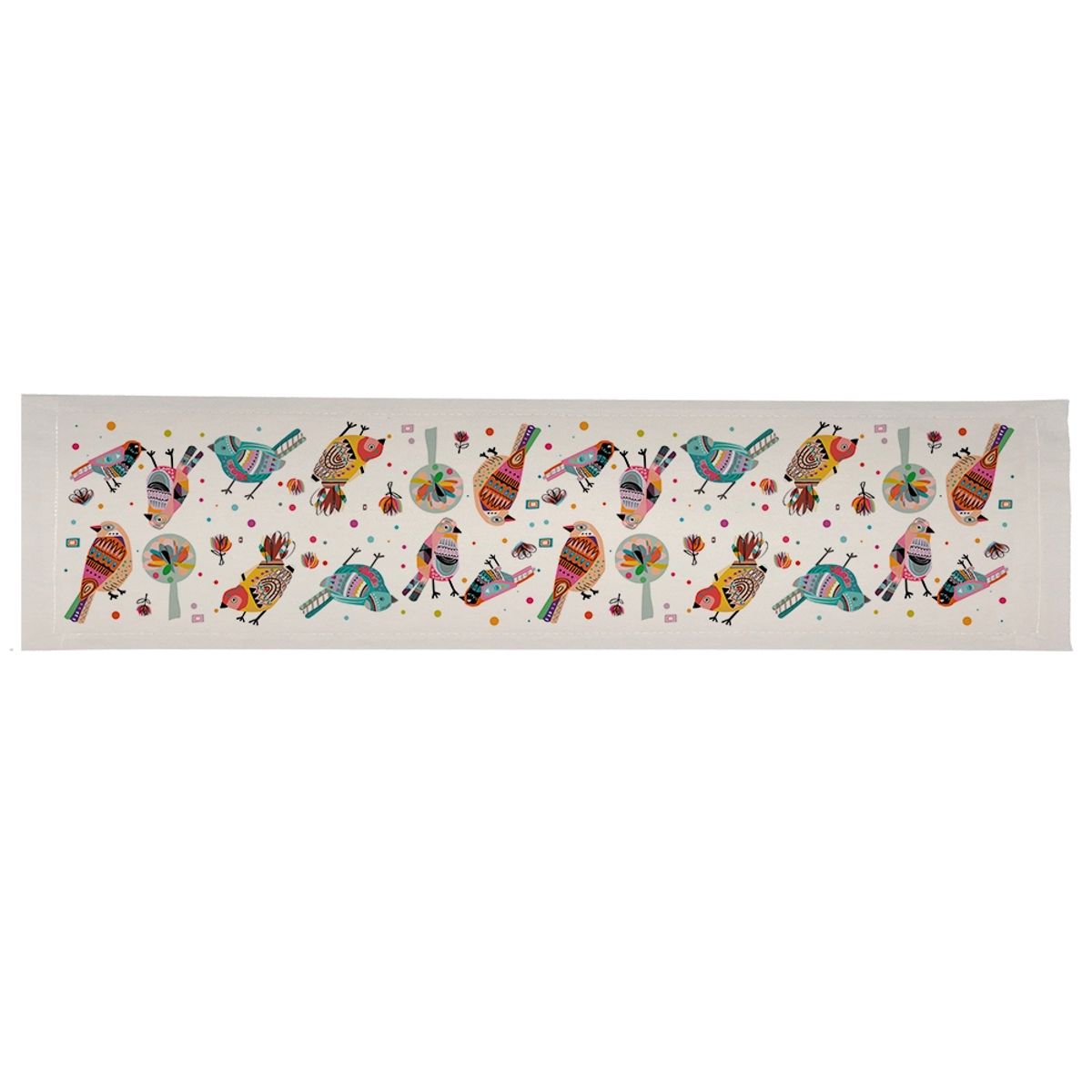 TUYO PRINT - Camino de mesa Impermeable Pájaros Colores