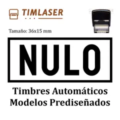 STAMPS - Timbres Automáticos Modelos Prediseñados NULO