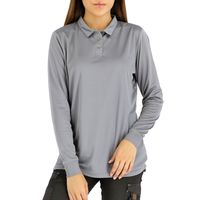 Polera Cooldry Manga Larga Mujer Gris
