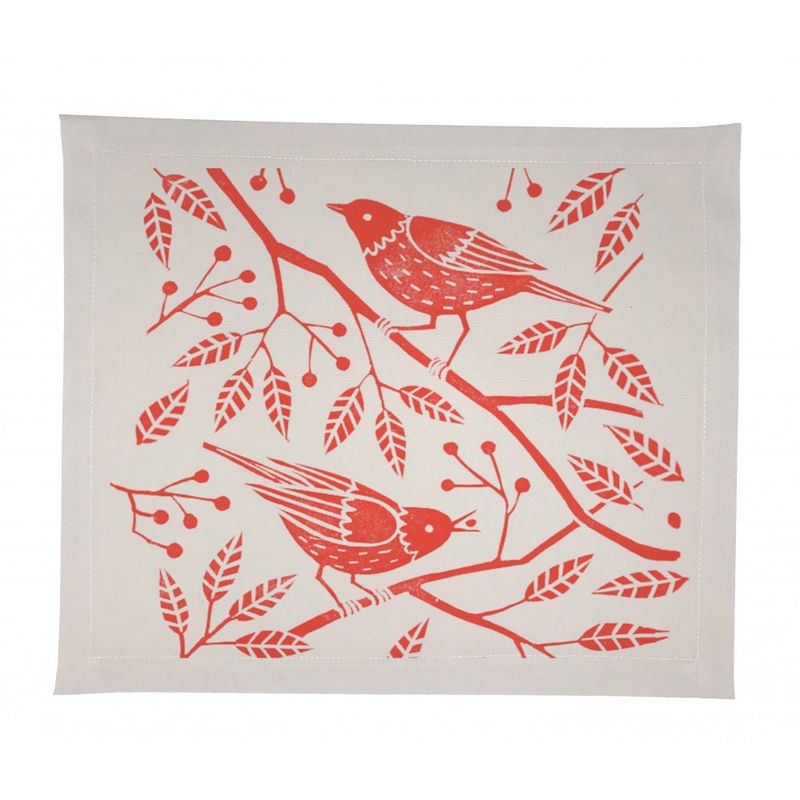 TUYO PRINT - Set Individuales Impermeables Grabado Rojo