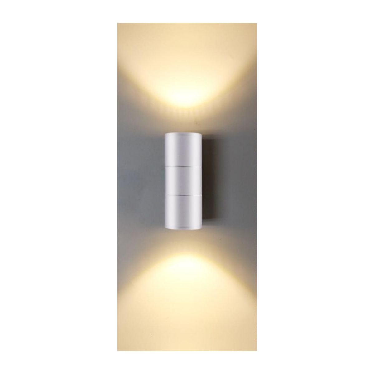 WANT - Aplique Lampara Muro Led Luz Doble Cilindro GU10.