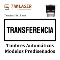 STAMPS - Timbres Automáticos Modelos Prediseñados TRANSFERENCIA