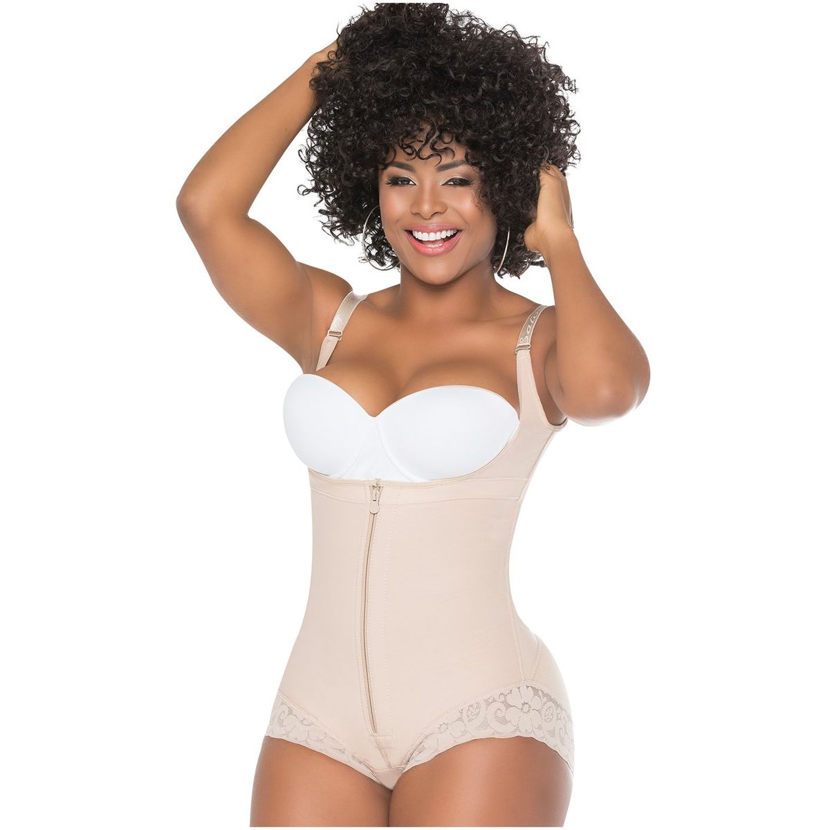 FAJAS SALOME - Faja Colombiana Moldeadora Cachetero Espalda Alta 413 Fajas Salome