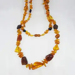 ZUZA COLLECTION - Collar Bi-color Ámbar - Extra Largo