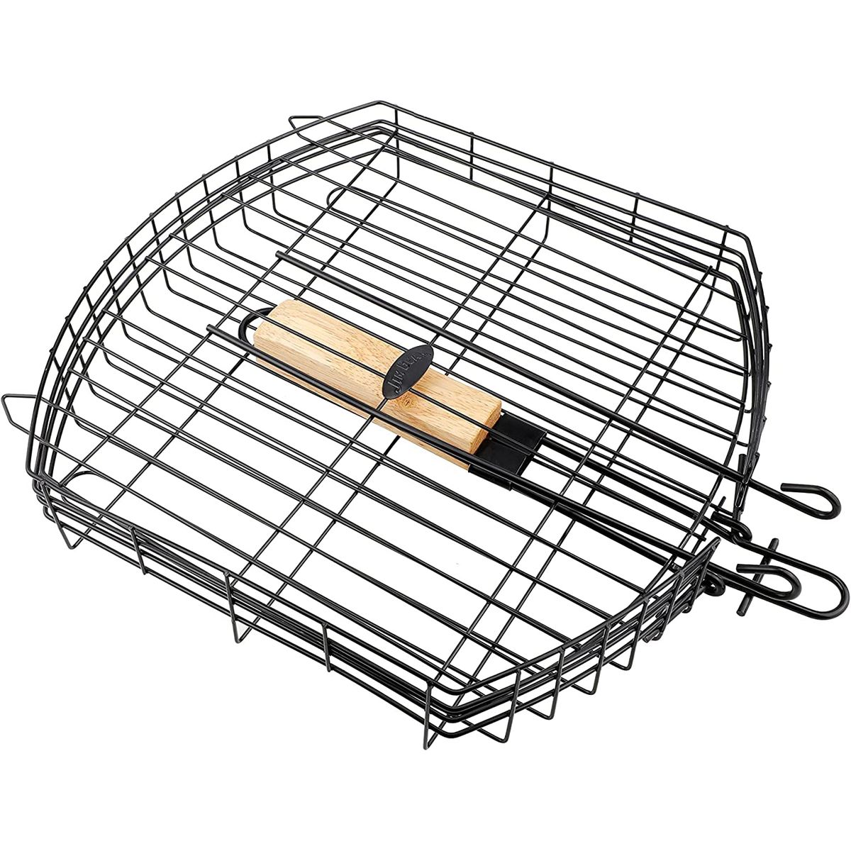 JIM BEAM - Rejilla Metal Para Parrilla Grande Mango Madera