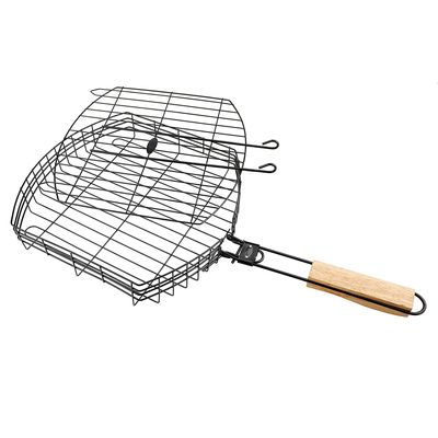 Imagen 2 del producto Rejilla Metal Para Parrilla Grande Mango Madera