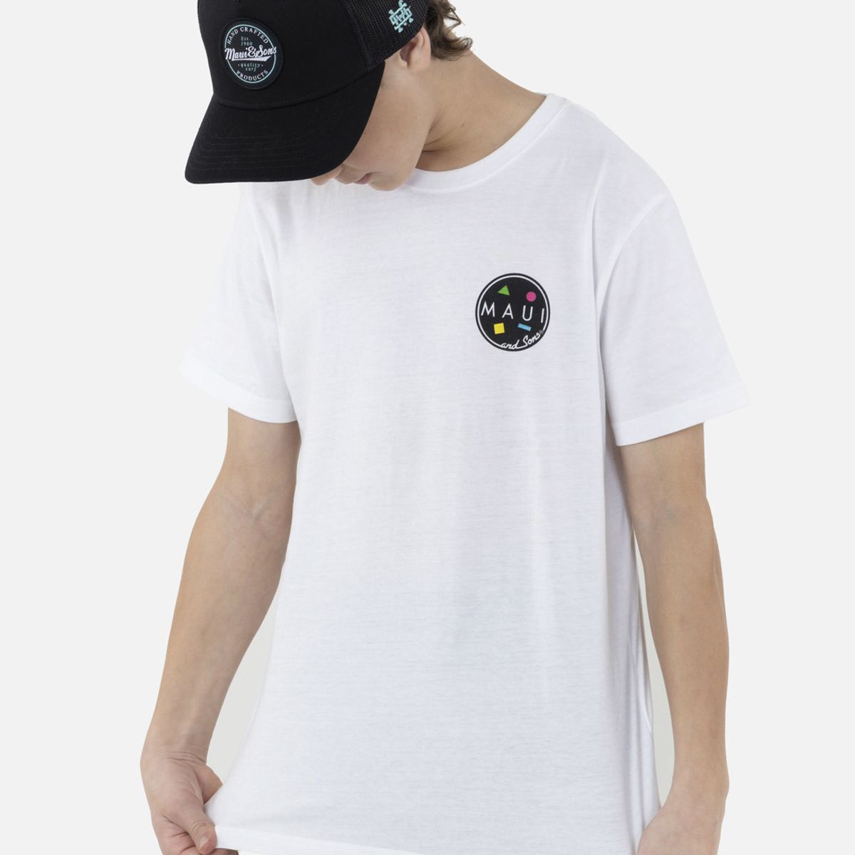 MAUI AND SONS - Polera COOKIE Juvenil Blanco Maui and Sons