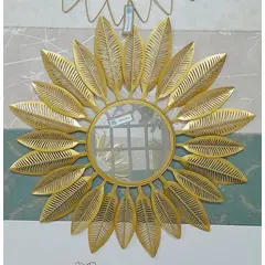 ELAB PROPIA - ESPEJO DECORATIVO HOJAS DORADAS