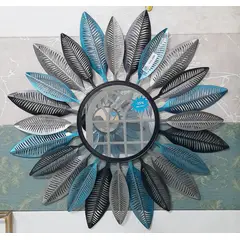 ELAB PROPIA - ESPEJO DECORATIVO HOJAS CALIPSO Y PLATEADO