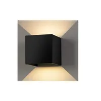 Foco Luz Cálido Aplique Para Pared Led Exterior Cuadrado