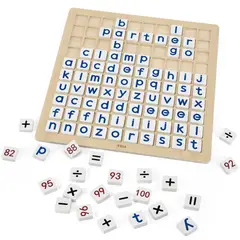 VIGA - Juego Madera Didáctico Aprendiendo Alfabeto y Matemáticas