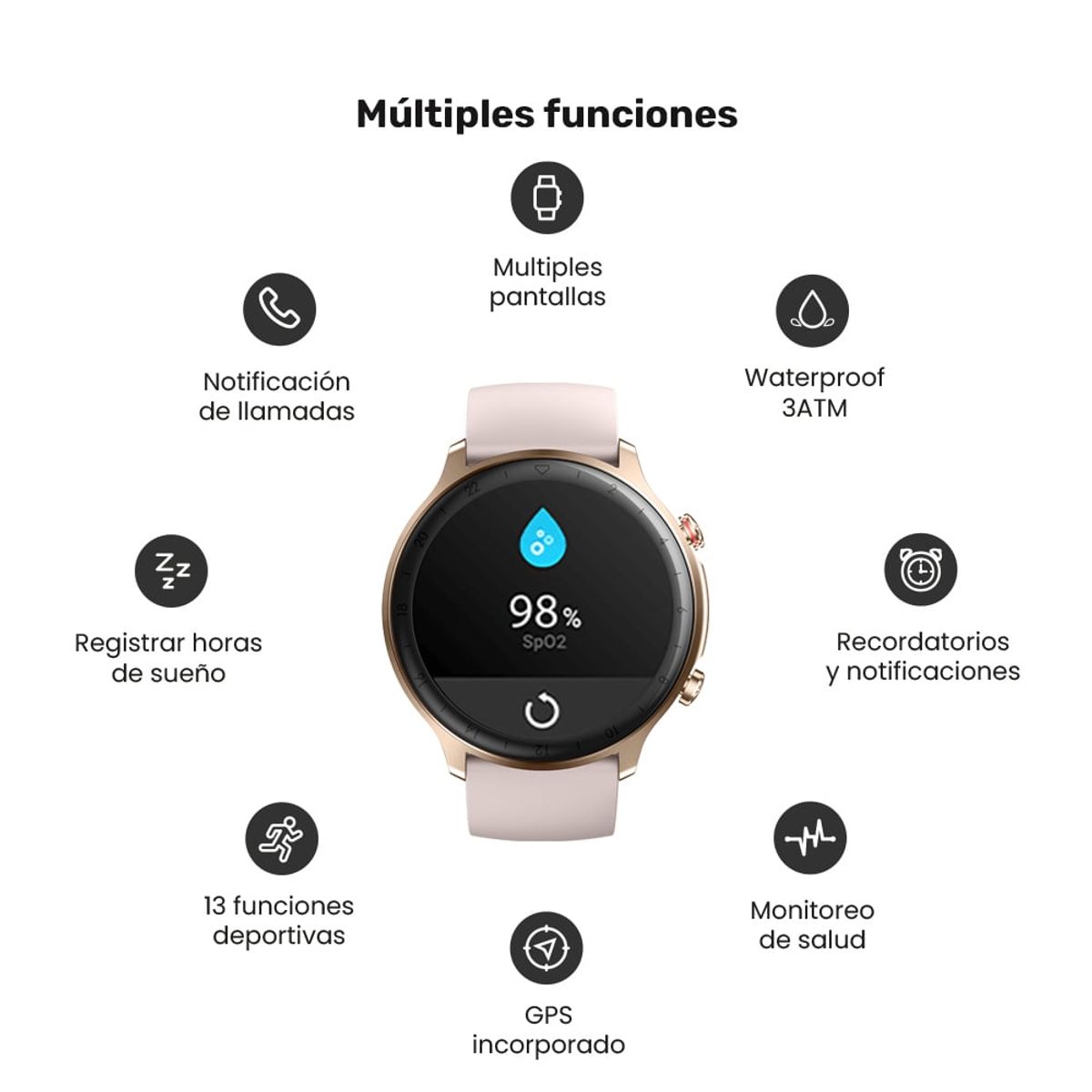 LHOTSE - Reloj Smartwatch Lhotse Ultimate GPS 217 46mm Pink