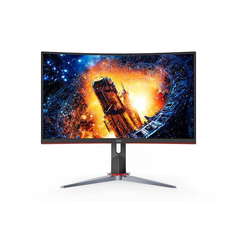 AOC - Monitor Gamer Curvo AOC 23.6" FHD 165Hz 1ms C24G2 - Negro