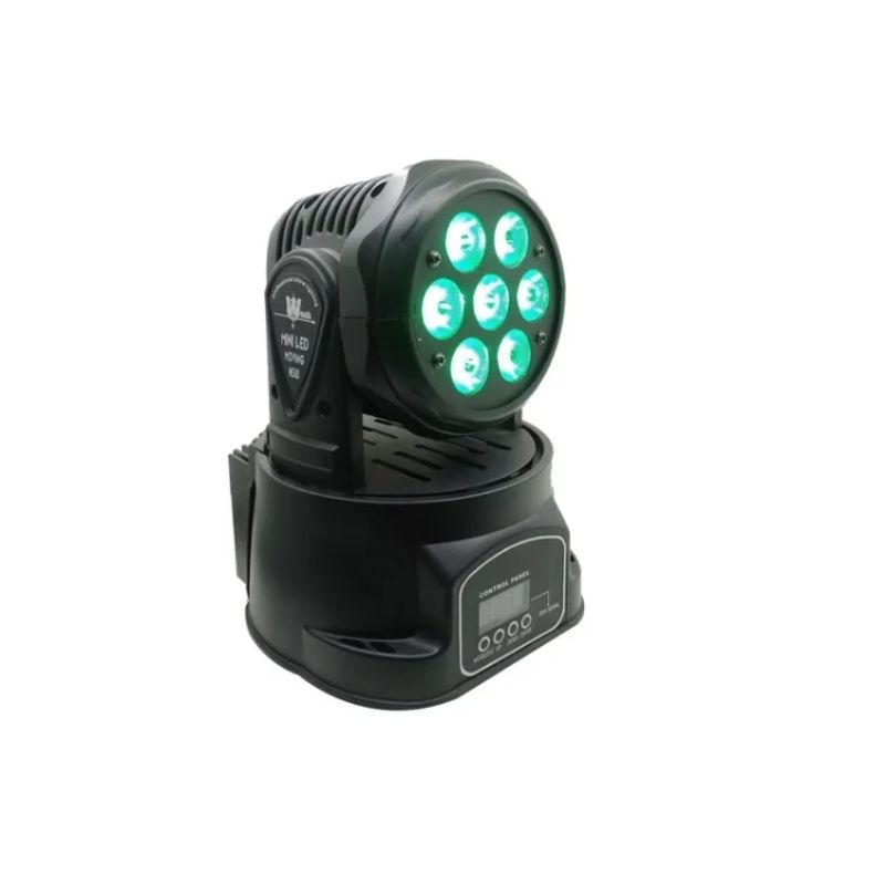 ESHOPANGIE - Cabeza Movil Robotico Par 7 Led Rgbw Dmx Fiesta Disco