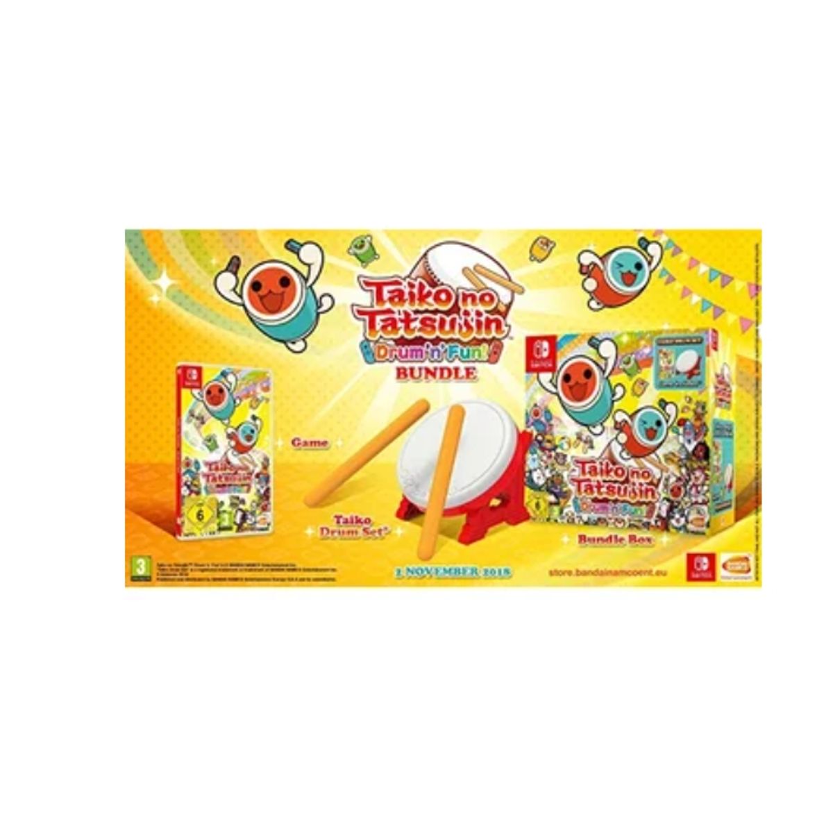 NINTENDO - Taiko No Tatsujin Drum n Fun Collectors Edition Switch