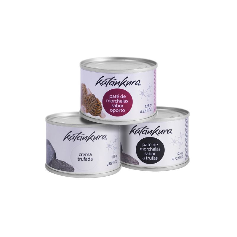 KATANKURA - 1 Pate Hongos Trufa + 1 Paté Hongos Oporto + 1 Crema Trufada Katankura