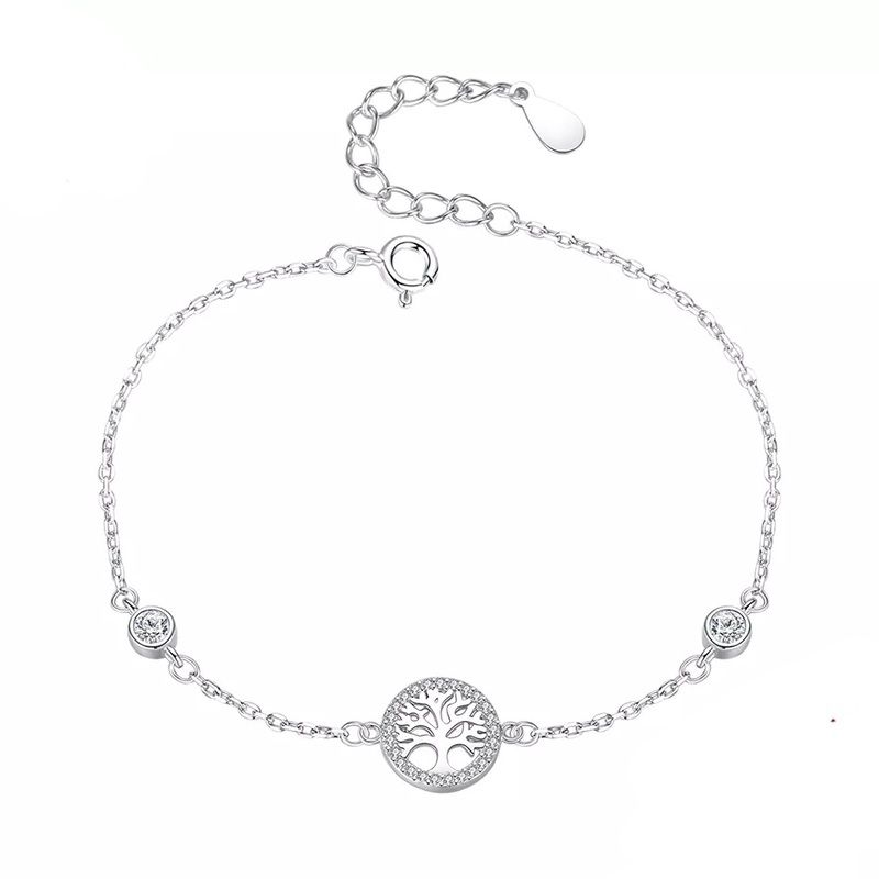 GENERICO - Pulsera Arbol de la vida mujer joya plata 925