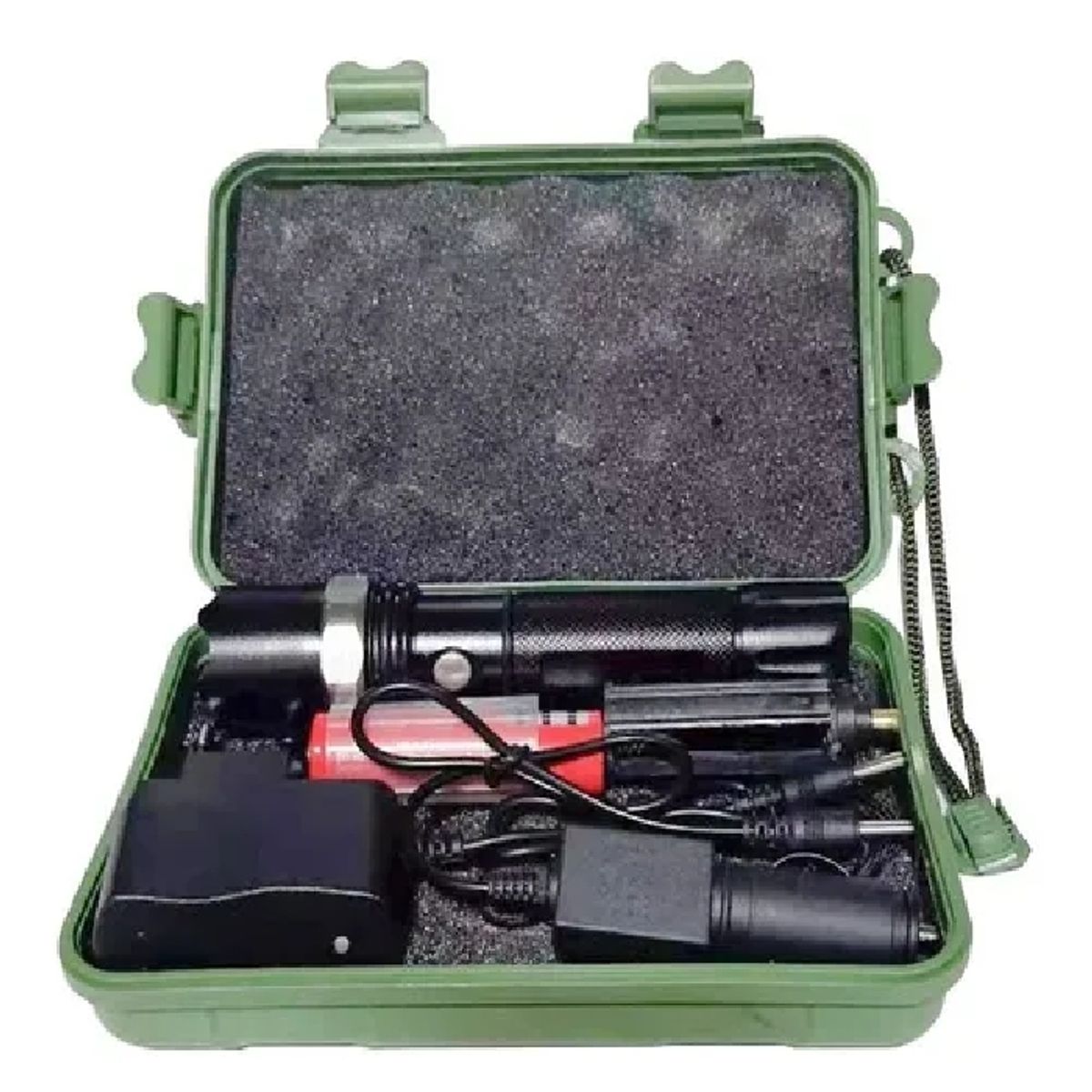 GENERICO - Linterna Led Tactica Zoom Swat Led Cree Recargable