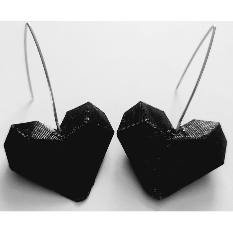 CATHALIFAUDJOYAS - Aros 3d corazón CathalifaudJoyas