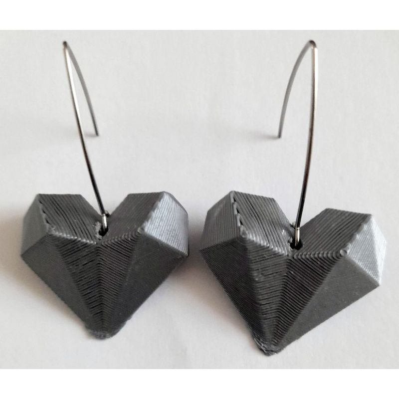 CATHALIFAUDJOYAS - Aros 3d corazón CathalifaudJoyas