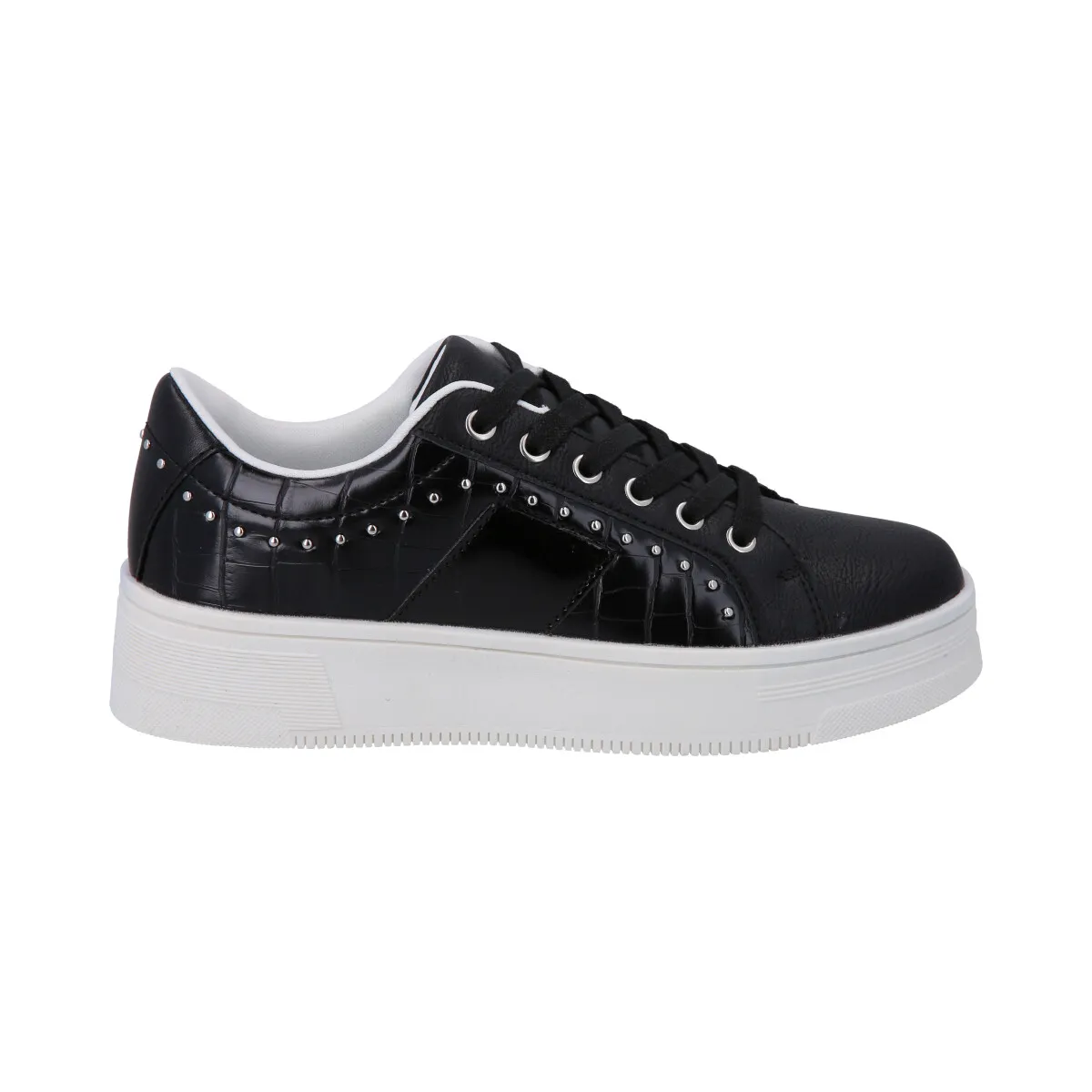 POLICE - Zapatilla Urbana Mujer Negro Haus Police