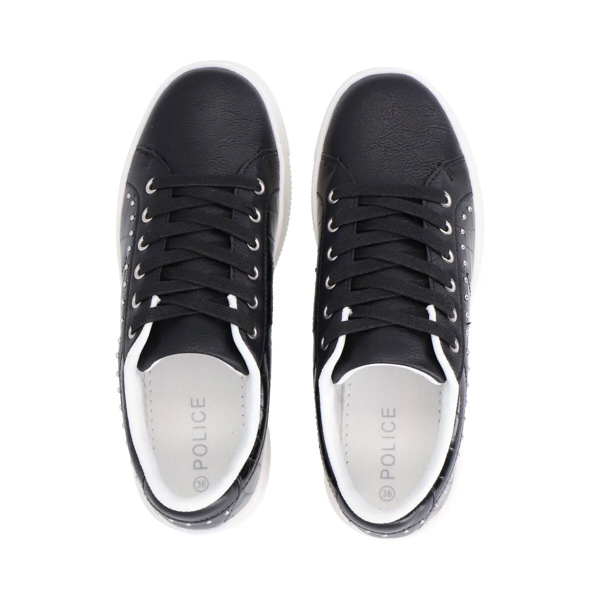 POLICE - Zapatilla Urbana Mujer Negro Haus Police
