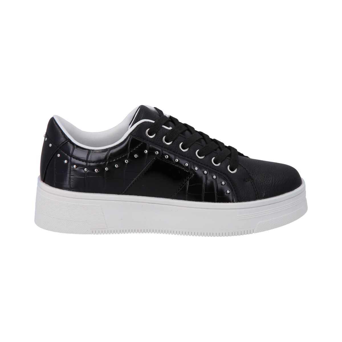 POLICE - Zapatilla Urbana Mujer Negro Haus Police