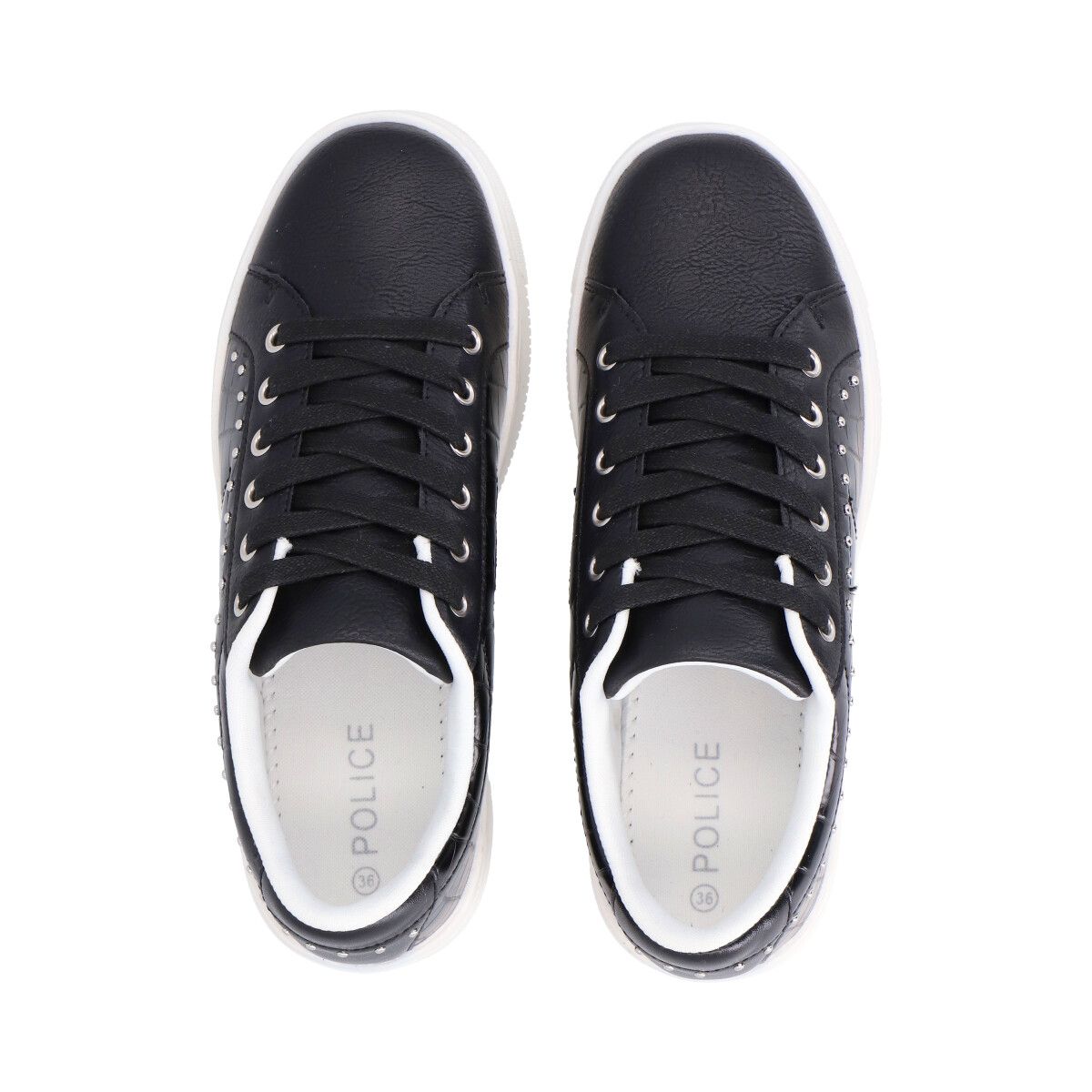 POLICE - Zapatilla Urbana Mujer Negro Haus Police