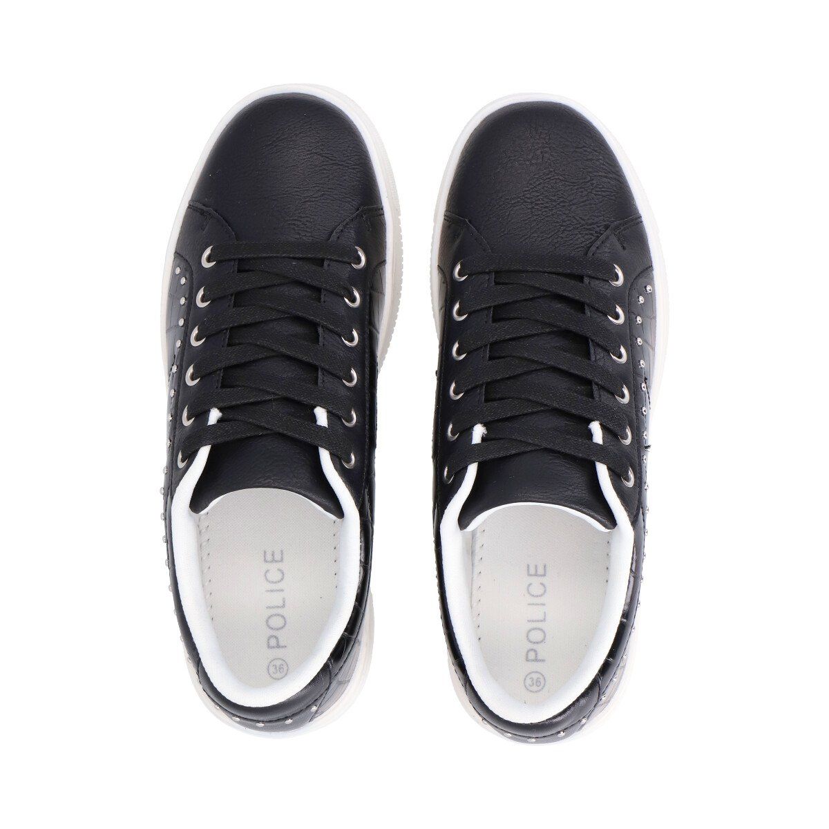 POLICE - Zapatilla Urbana Mujer Negro Haus Police