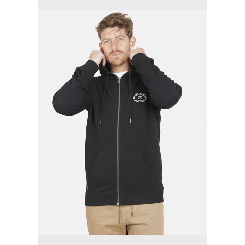 RIP CURL - Poleron RC SRUF CO. FULL ZIPPER Hombre Negro Rip Curl
