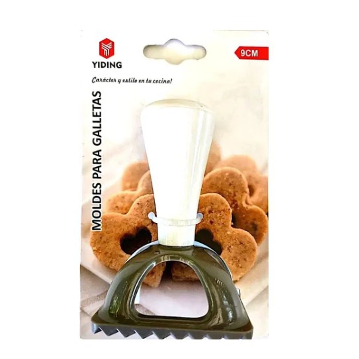 GENERICO - Cortador Plástico Con Mango Para Masa De Galletas - Cuadrado