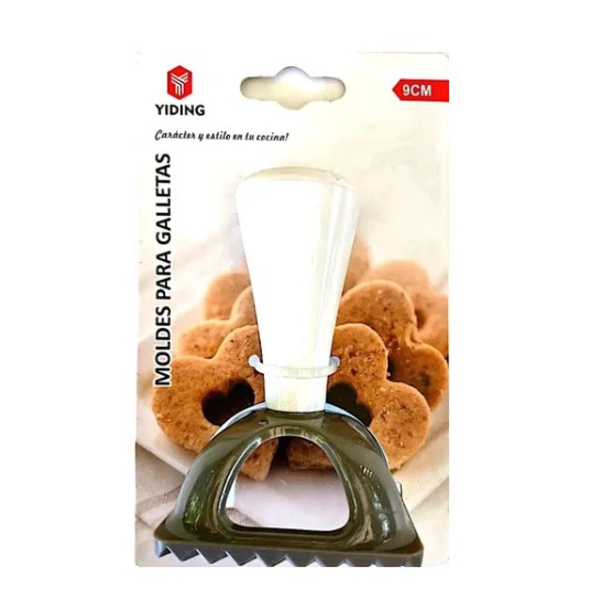 GENERICO - Cortador Plástico Con Mango Para Masa De Galletas - Cuadrado