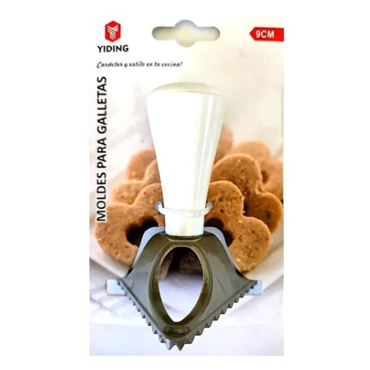 GENERICO - Cortador Plástico Con Mango Para Masa De Galletas - Triángulo