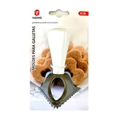 GENERICO - Cortador Plástico Con Mango Para Masa De Galletas - Triángulo