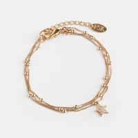 Pulsera mujer shine estrella oro 18 kilates