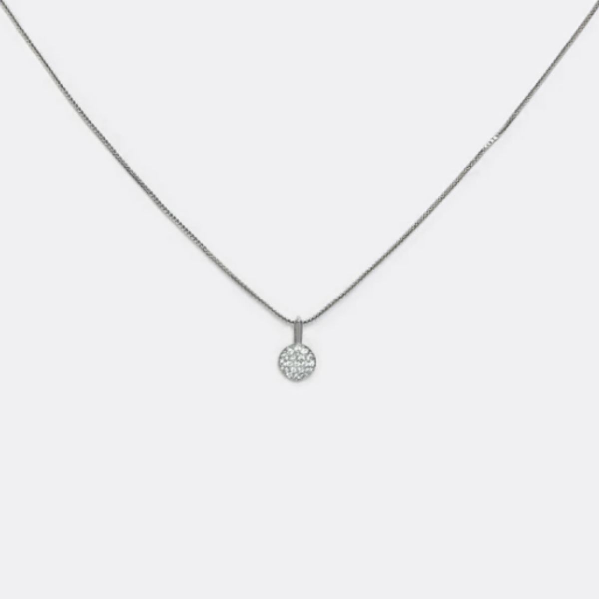 PSK JOYAS - Collar Roma  punto de luz circon plata