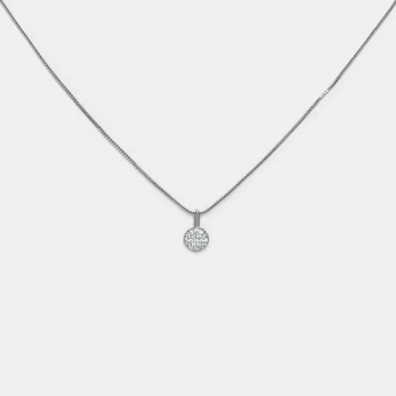 PSK JOYAS - Collar Roma  punto de luz circon plata