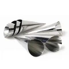 GENERICO - 6 Conos Molde Para Cannoli Cachito Pan Danes