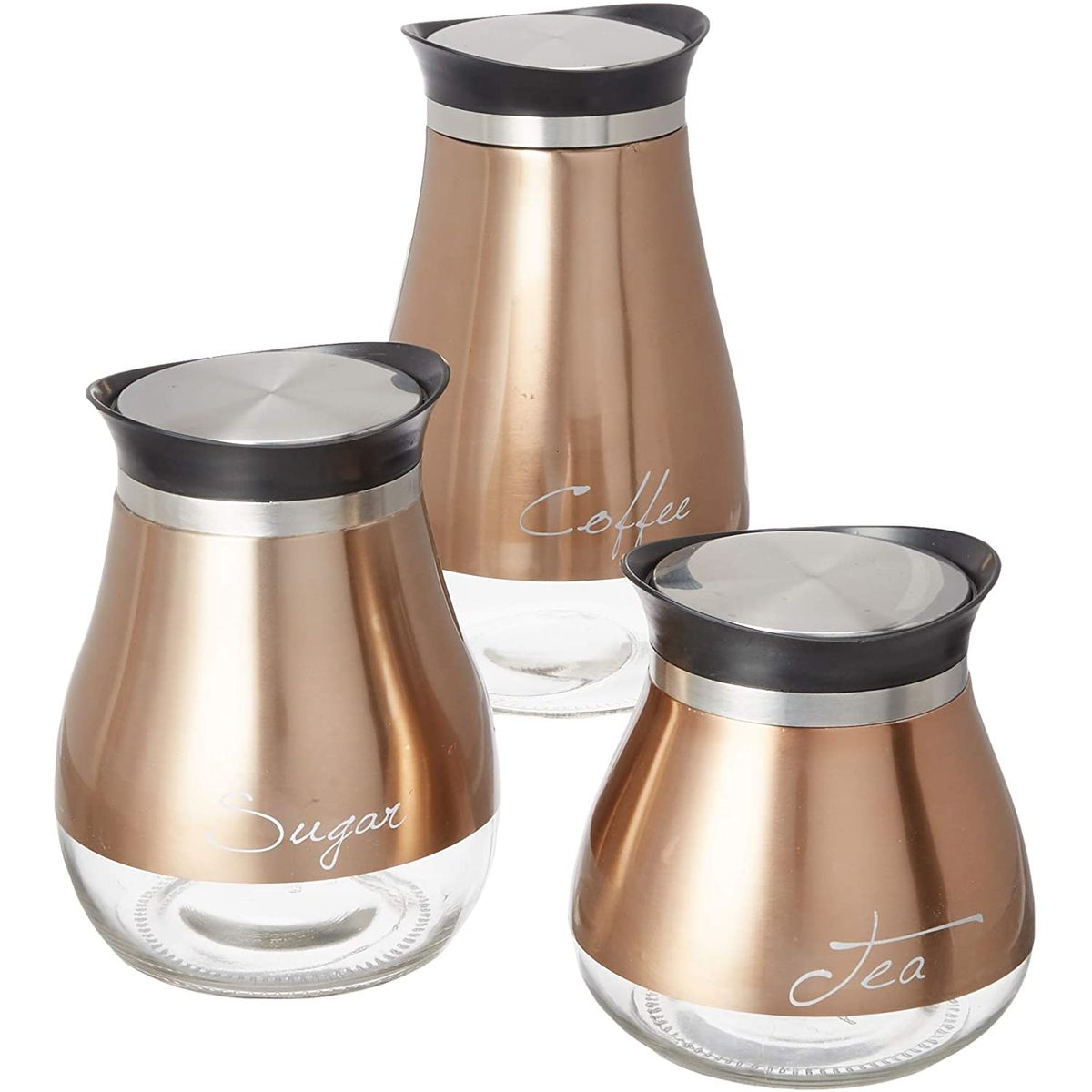 GENERICO - Set 3 Contenedores Cobre Le Regalo