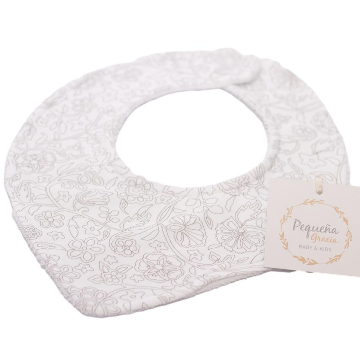 PEQUEÑA GRACIA - Babero Bandana Silueta 100 Algodón Pima