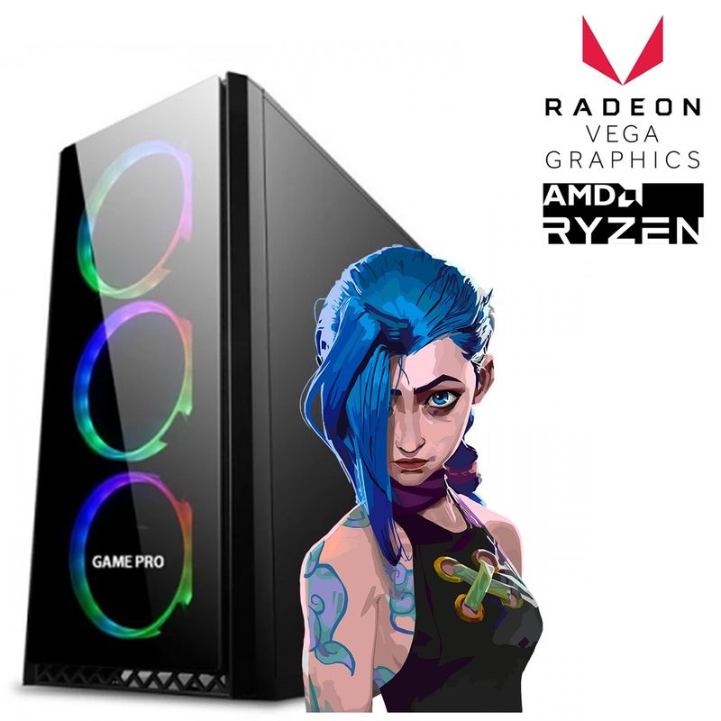 ASUS - PC GAMER RYZEN 3 VEGA 8 16GB D4 SSD 240GB 500W