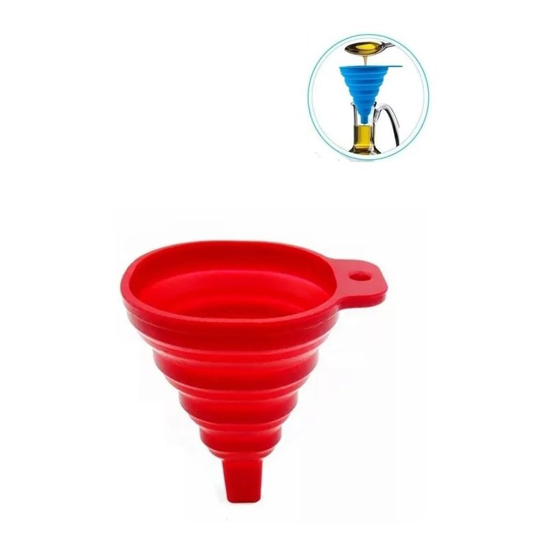 GENERICO - Embudo Plastico Embudo De Silicona Plegable Embudo Multiuso