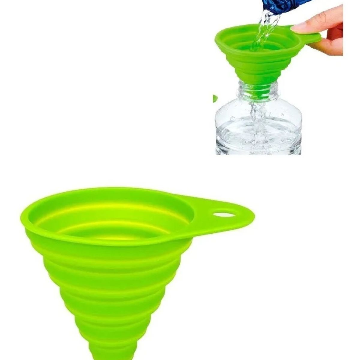 GENERICO - Embudo Plastico Embudo De Silicona Plegable Embudo Multiuso